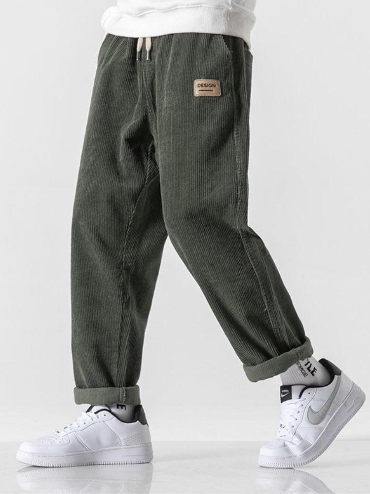 Stylish Work Outfits, Outfit Summer Ideas Soft Boy Corduroy Jogger Pants