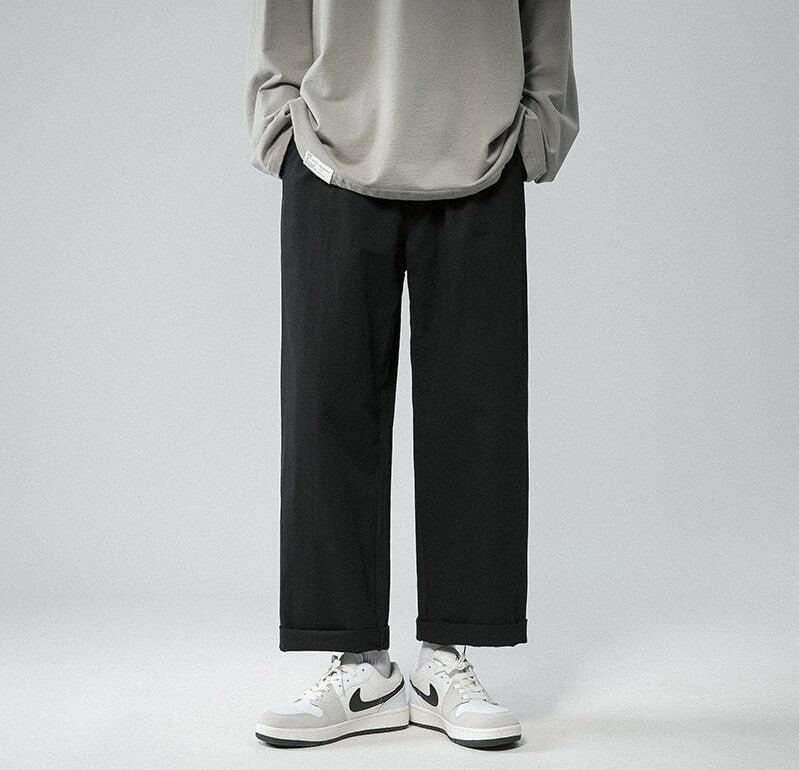 Stylish Work Outfits, Outfit Summer Ideas Soft Boy Elastic Waist Straight Leg Pants