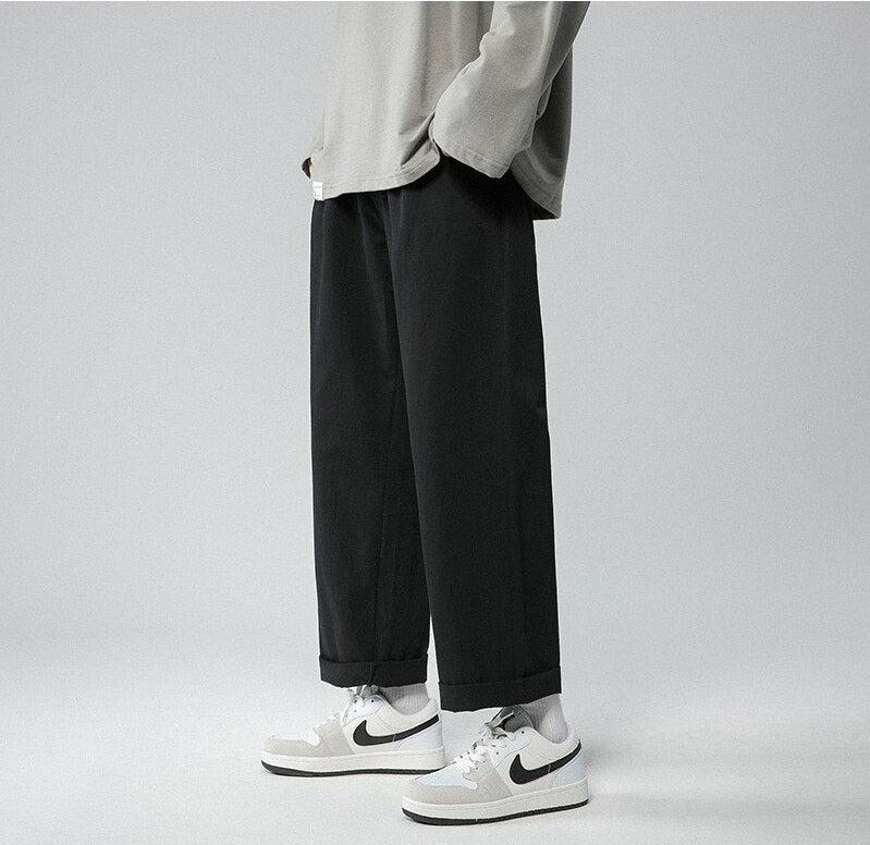 Stylish Work Outfits, Outfit Summer Ideas Soft Boy Elastic Waist Straight Leg Pants