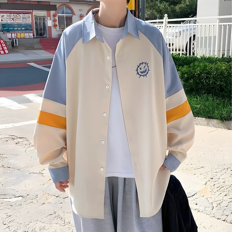 Stylish Work Outfits, Outfit Summer Ideas Soft Boy Smiley Pastel Shirt