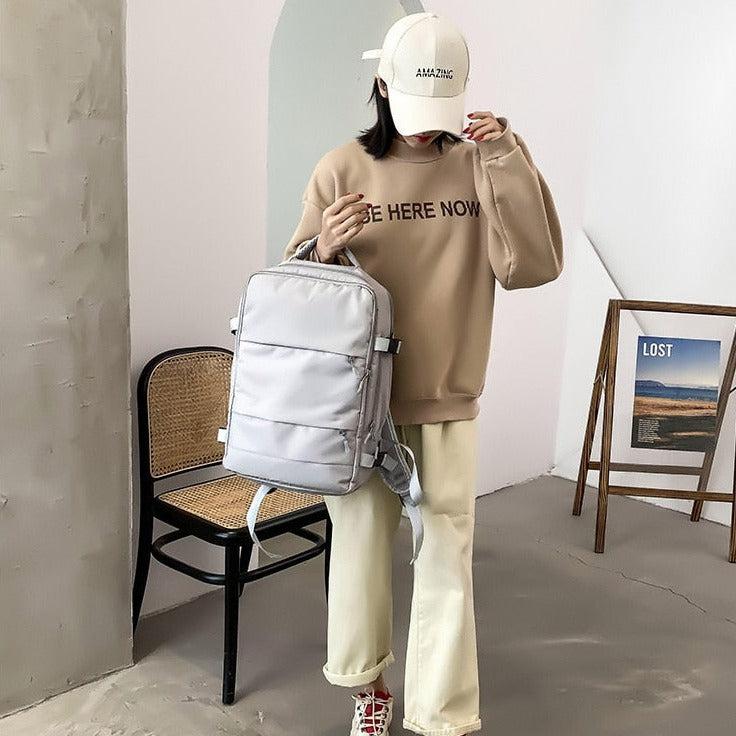 Stylish Work Outfits, Outfit Summer Ideas Soft Girl Hidden Pockets Travel Backpack