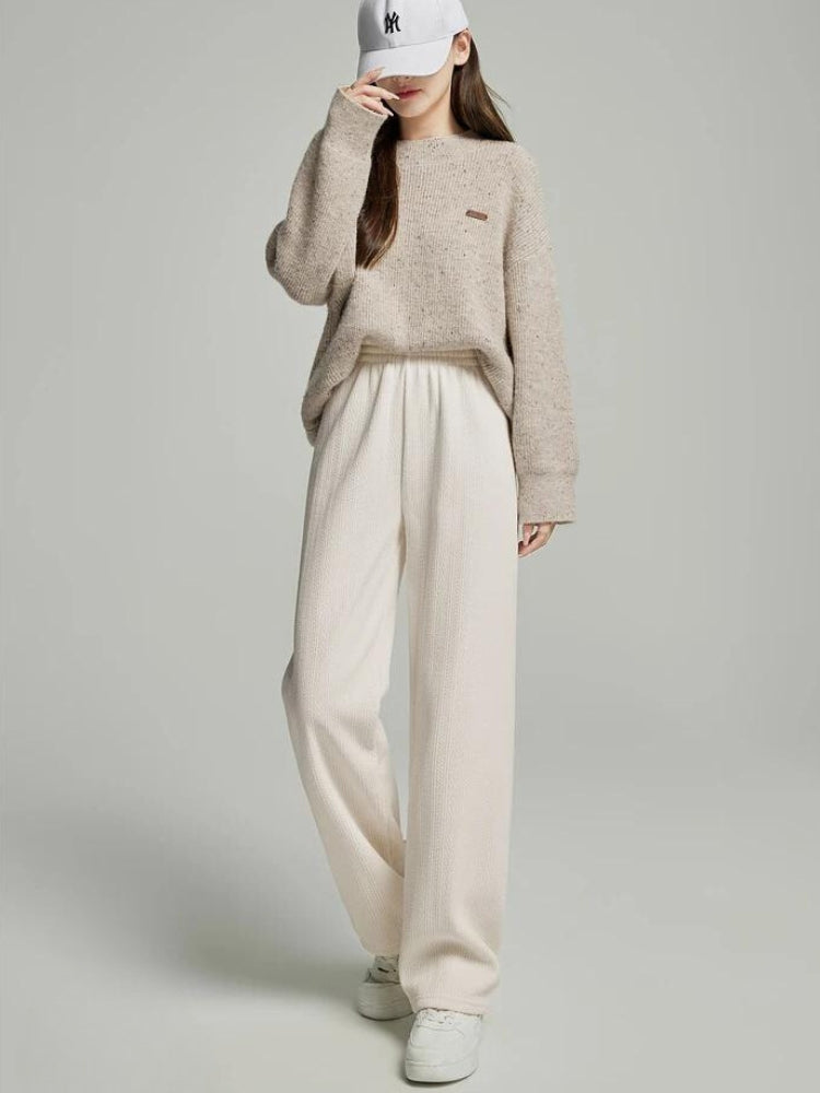 Stylish Work Outfits, Outfit Summer Ideas Soft Girl Knitted Sweatpants