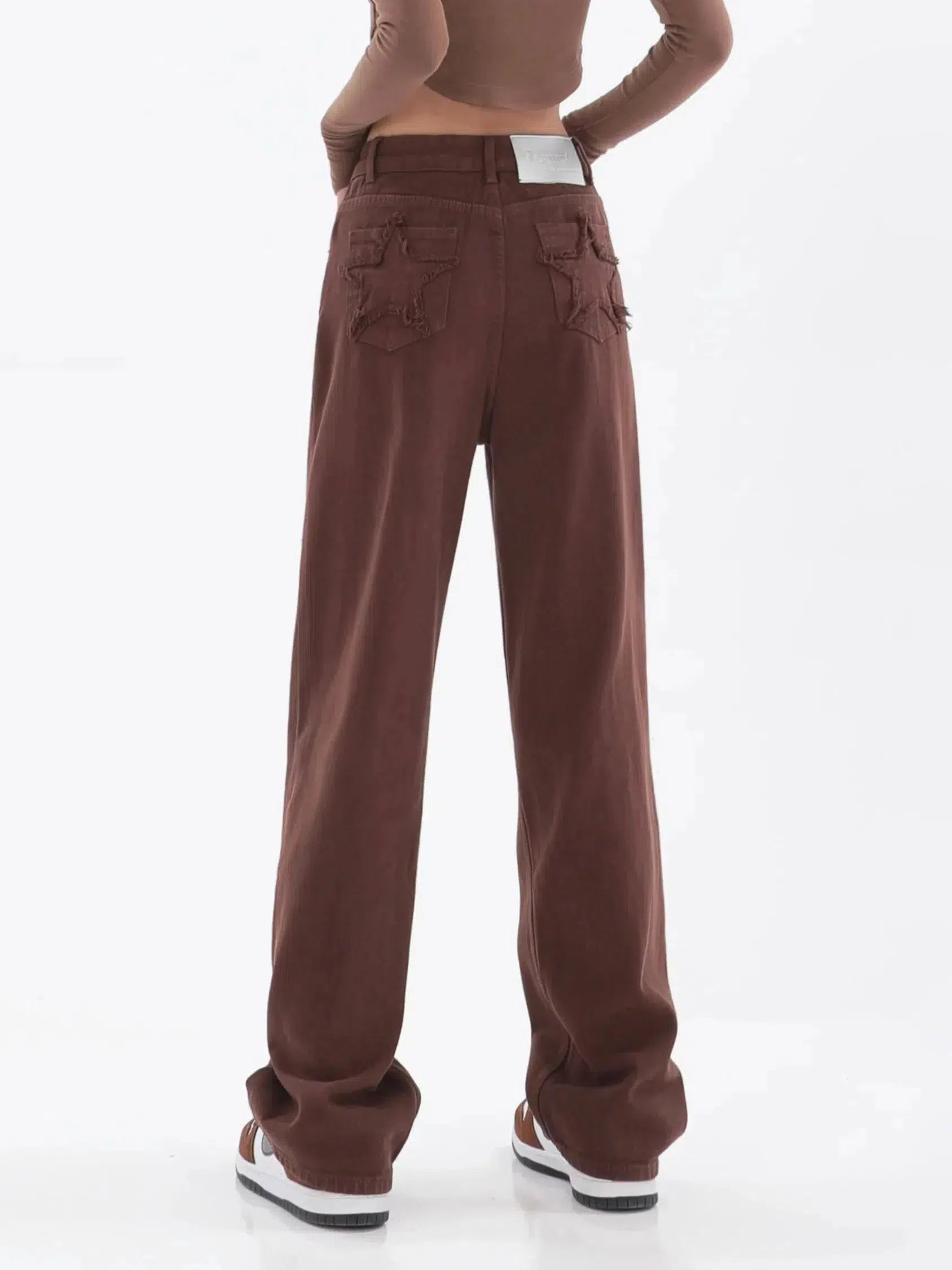 Stylish Work Outfits, Outfit Summer Ideas Star Pockets Wide Leg Jeans