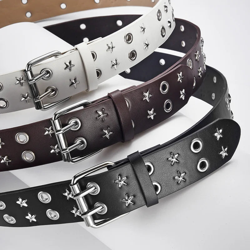 Stylish Work Outfits, Outfit Summer Ideas Star Studded Belt with Chain