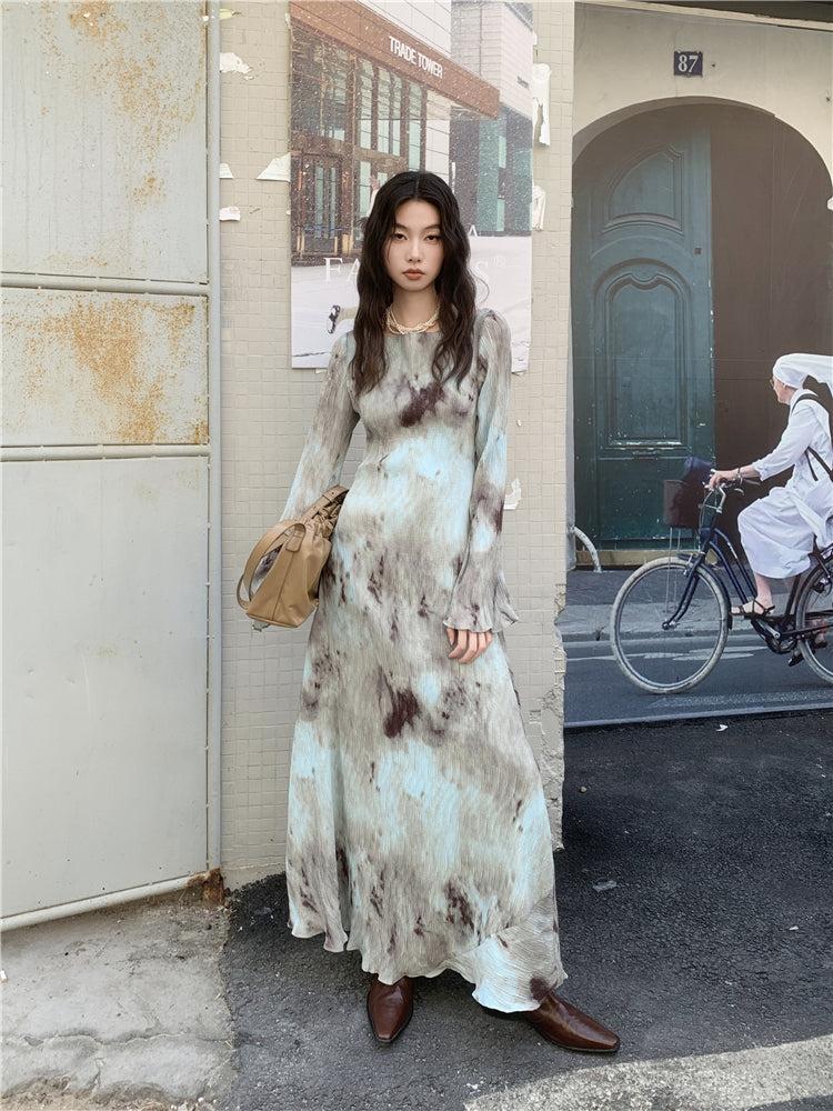 Stylish Work Outfits, Outfit Summer Ideas Tie Dye Maxi Dress