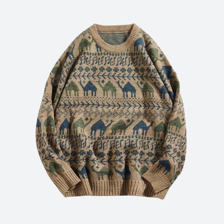 Stylish Work Outfits, Outfit Summer Ideas Vintage Camel Knitted Sweater