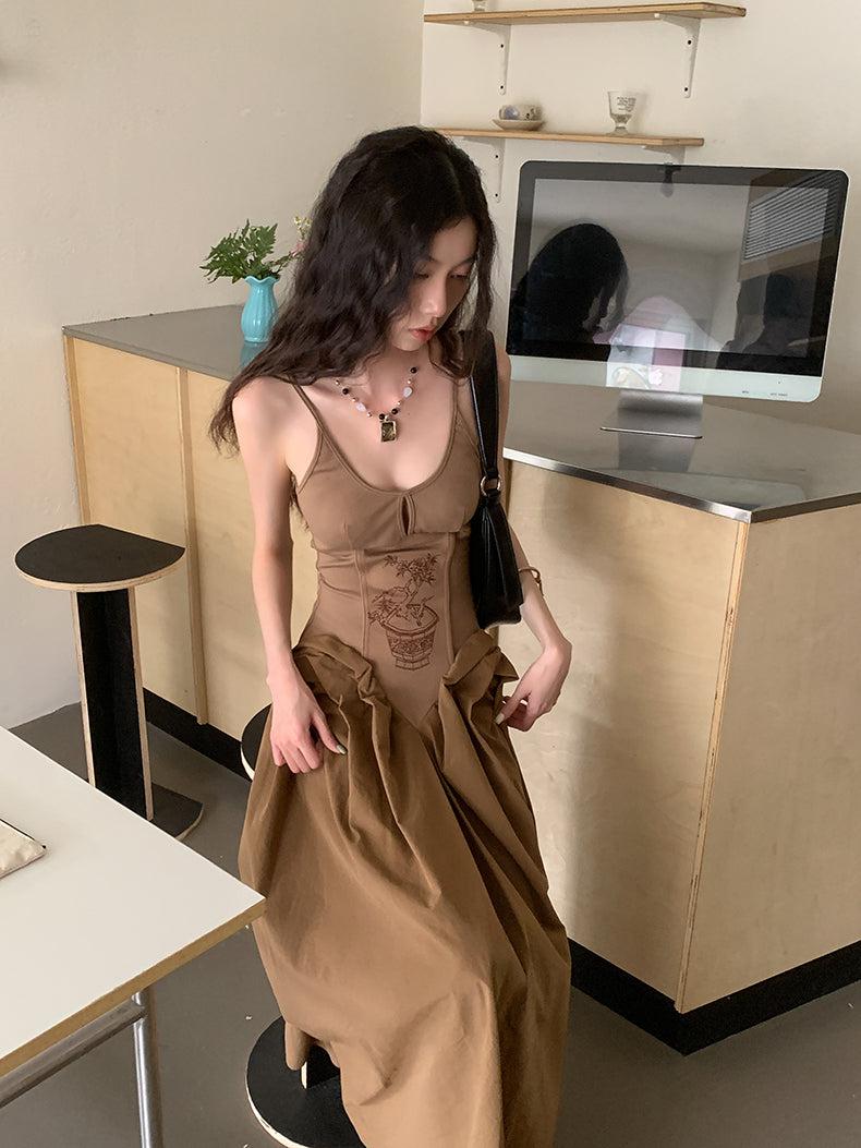 Stylish Work Outfits, Outfit Summer Ideas Vintage Corset Maxi Dress