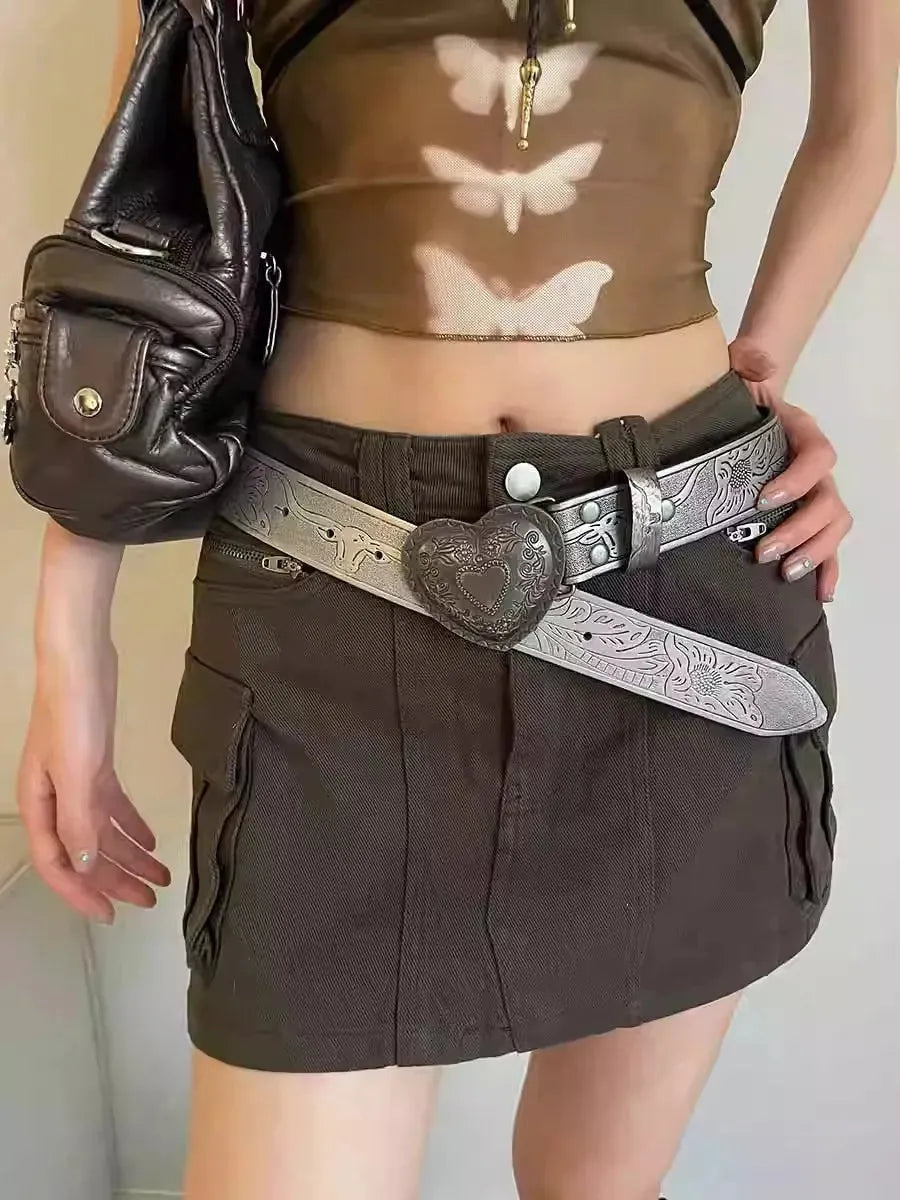 Stylish Work Outfits, Outfit Summer Ideas Vintage Heart Belt