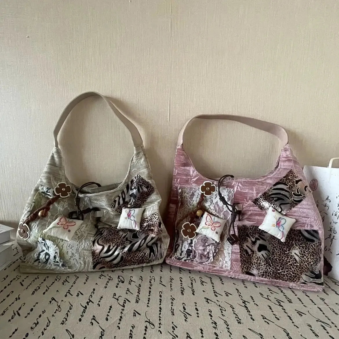 Stylish Work Outfits, Outfit Summer Ideas Vintage Patchwork Bag