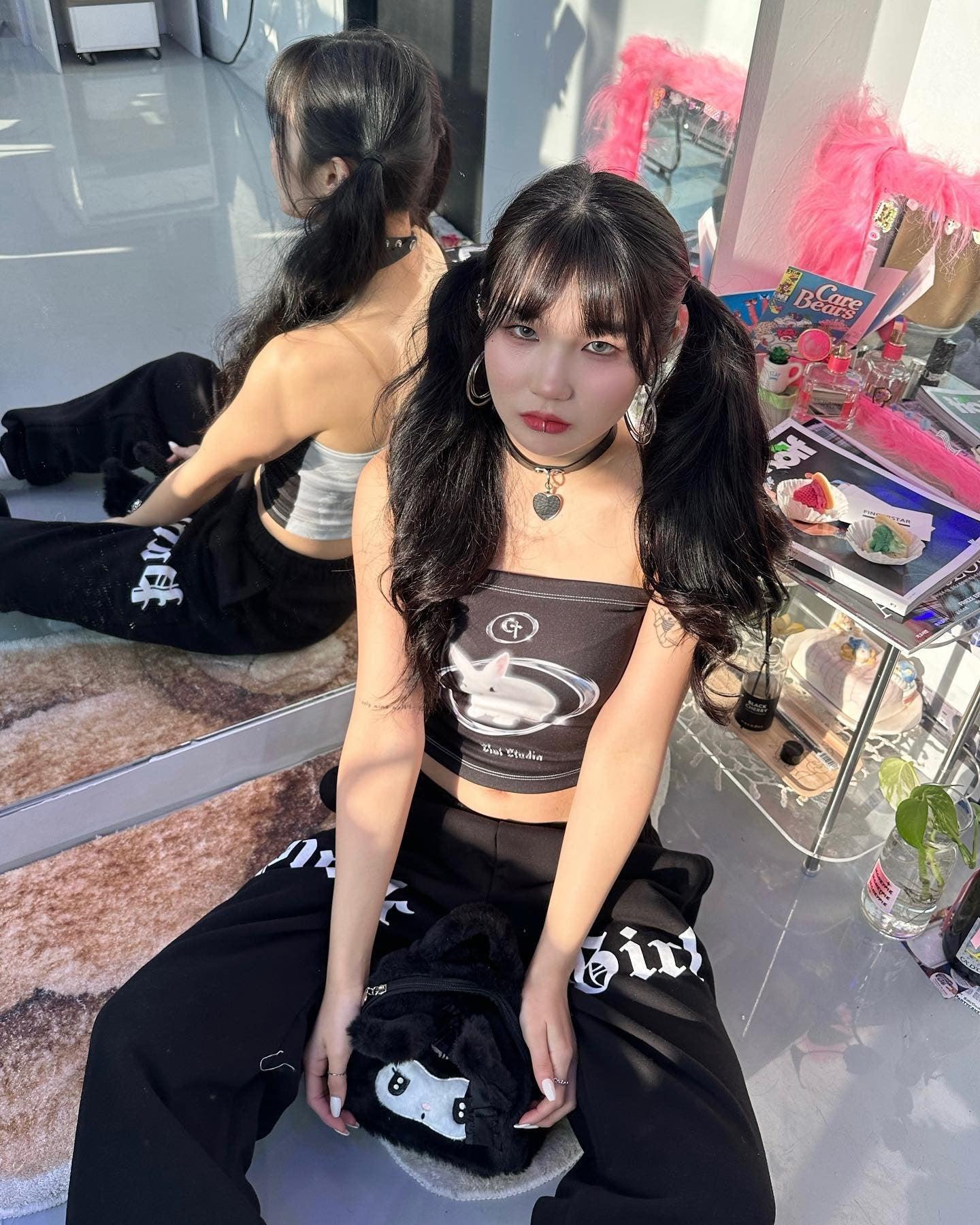 Stylish Work Outfits, Outfit Summer Ideas Y2K Bat Rabbit Tube Top