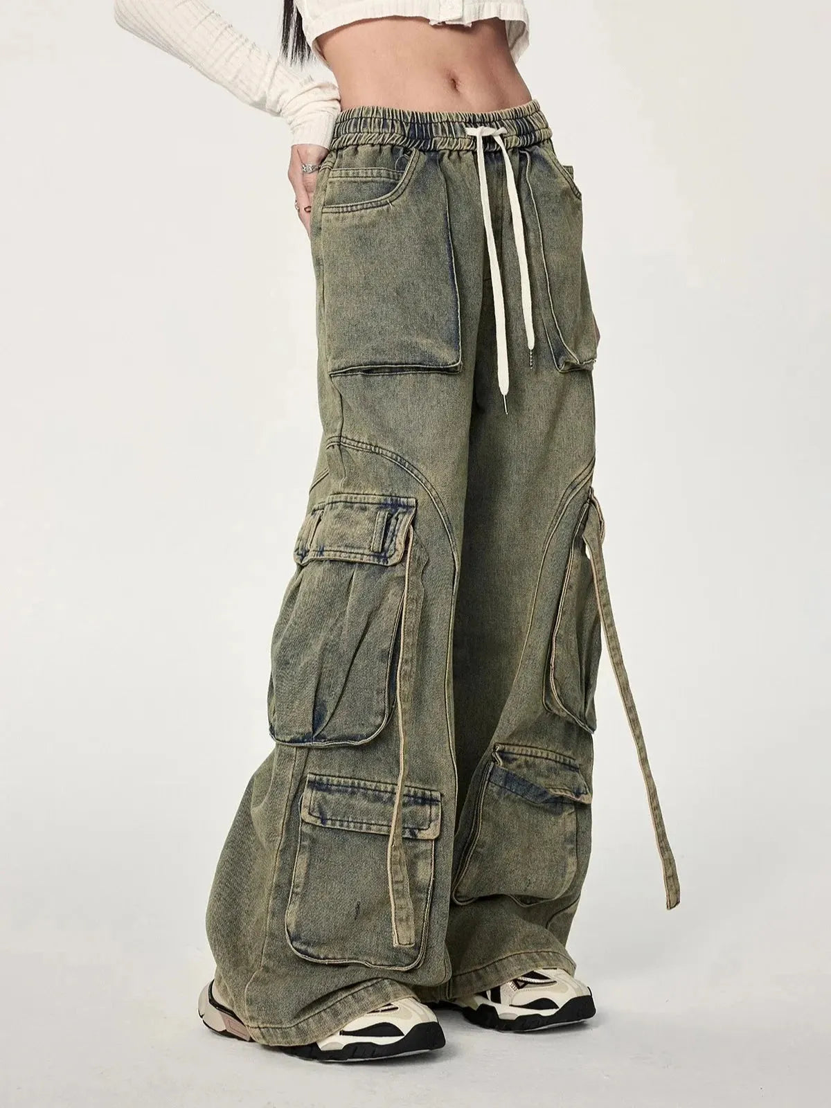 Stylish Work Outfits, Outfit Summer Ideas Y2K Cargo Jeans