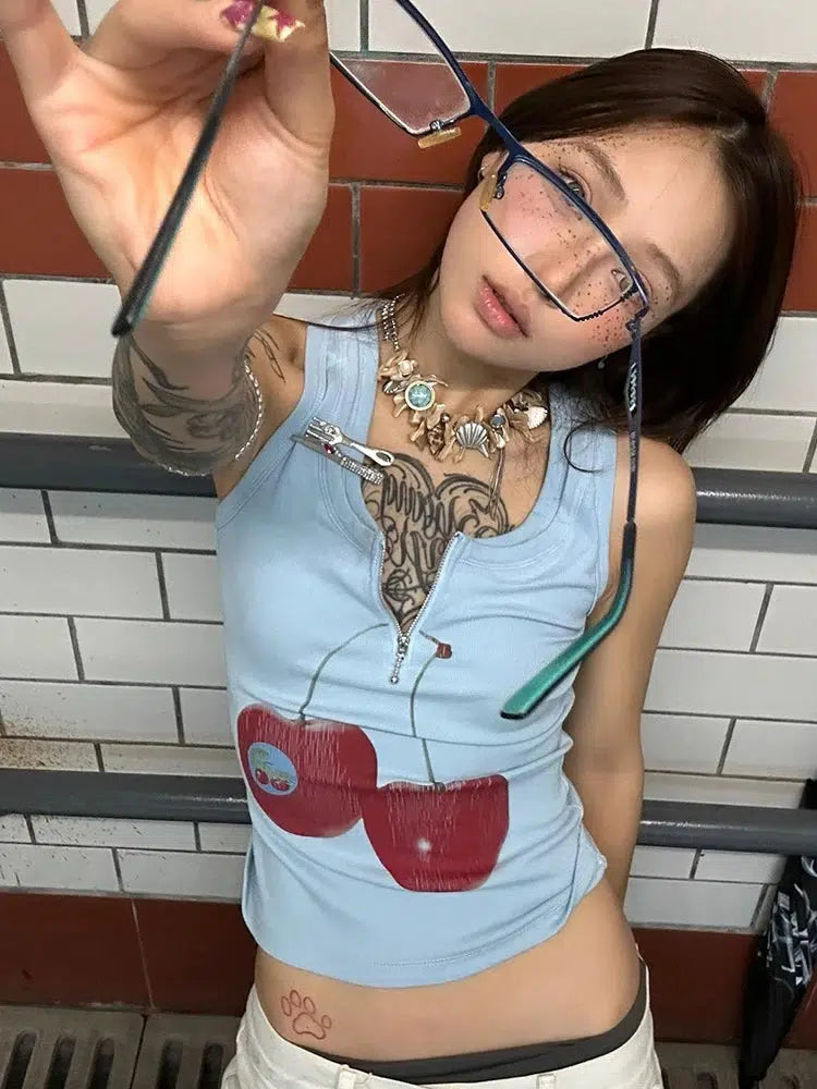 Stylish Work Outfits, Outfit Summer Ideas Y2K Cherry Top