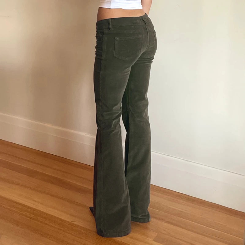 Stylish Work Outfits, Outfit Summer Ideas Y2K Corduroy Pants