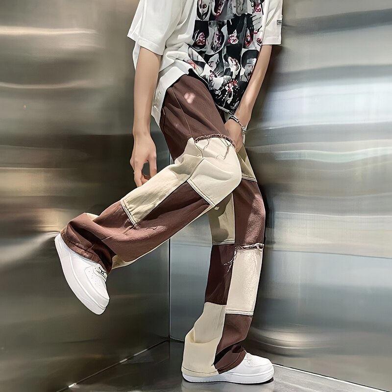 Stylish Work Outfits, Outfit Summer Ideas Y2K Patchwork Pants