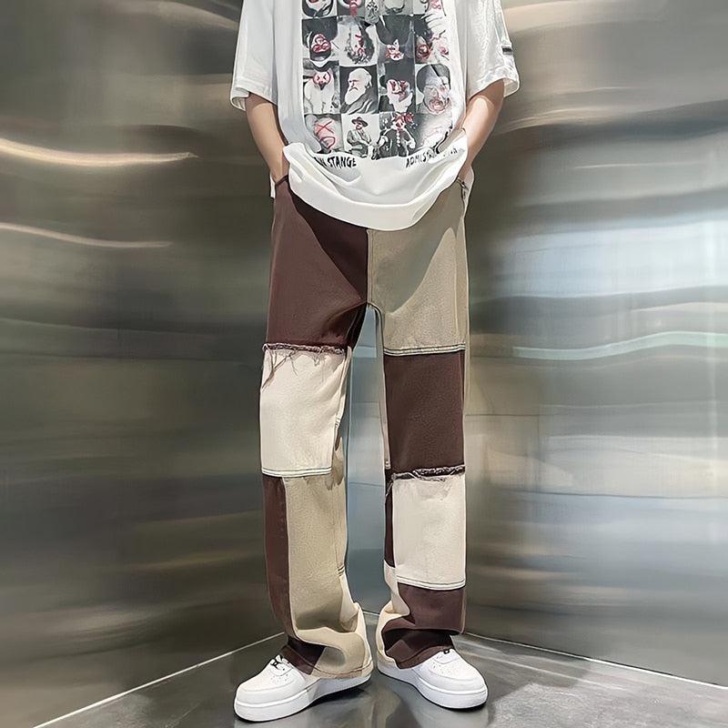 Stylish Work Outfits, Outfit Summer Ideas Y2K Patchwork Pants