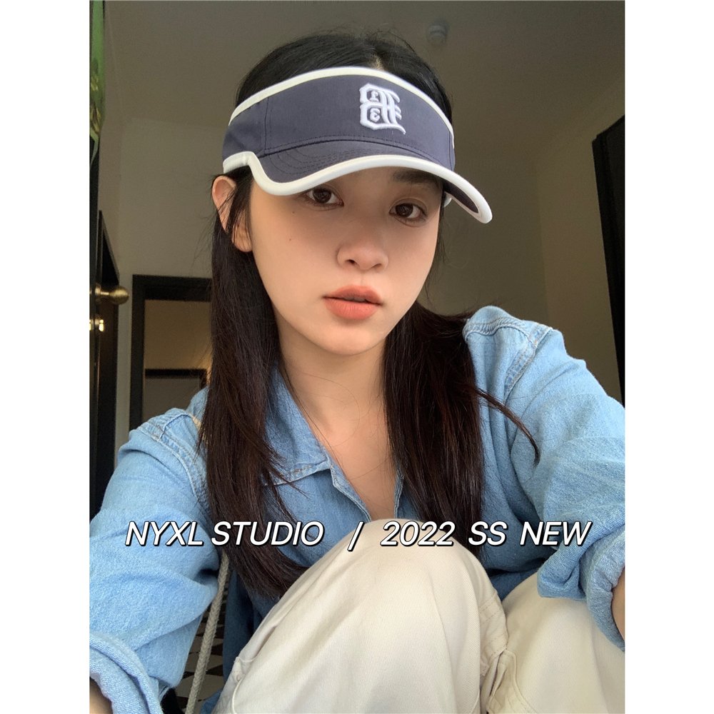 Summer Three-Dimensional Embroidered Cap for Women - Trendy No-Top Duckbill Hat for Casual Outdoor Cycling and Sports
