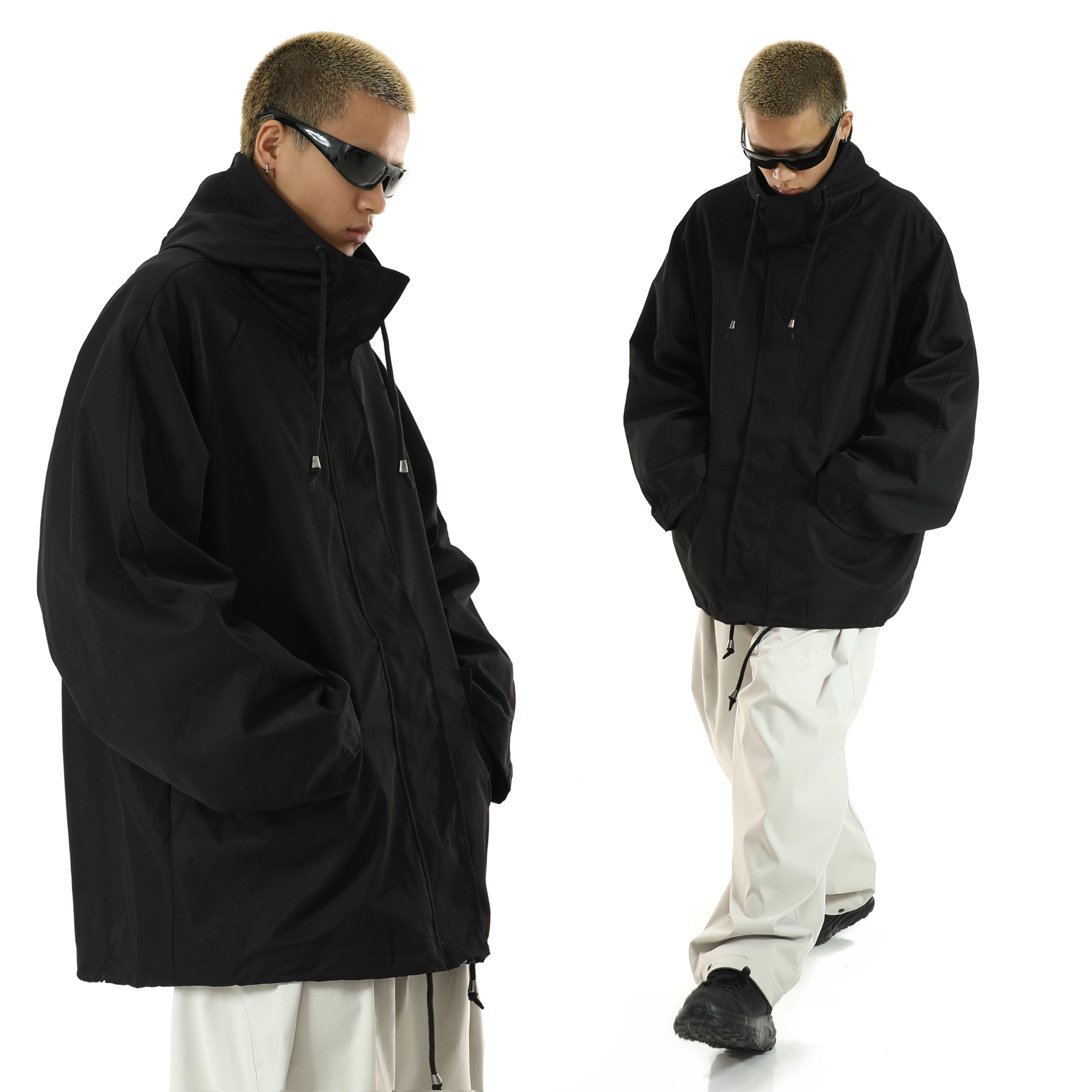 Trendy Oversized Mid-Length Windbreaker Jacket for Men and Women - Padded Cotton Coat for Autumn and Winter, INS Hong Kong Style