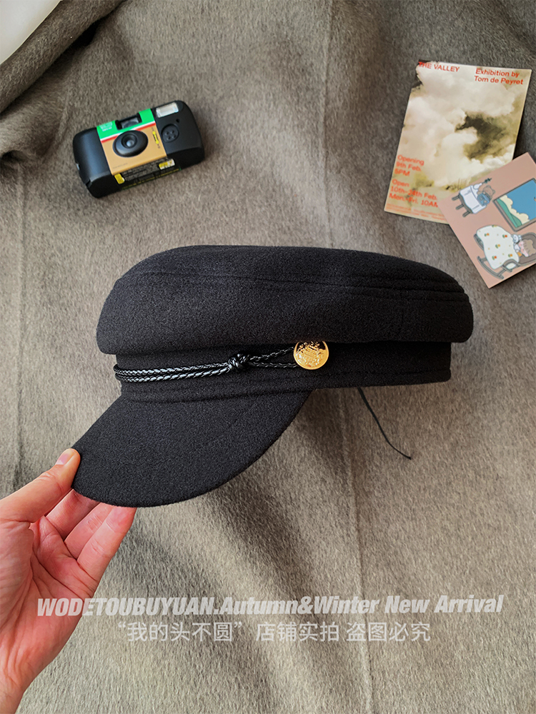 Versatile Octagonal Beret Hat for Women - 2025 Flat-Top Painter Newsboy Cap for Autumn and Winter Fashion