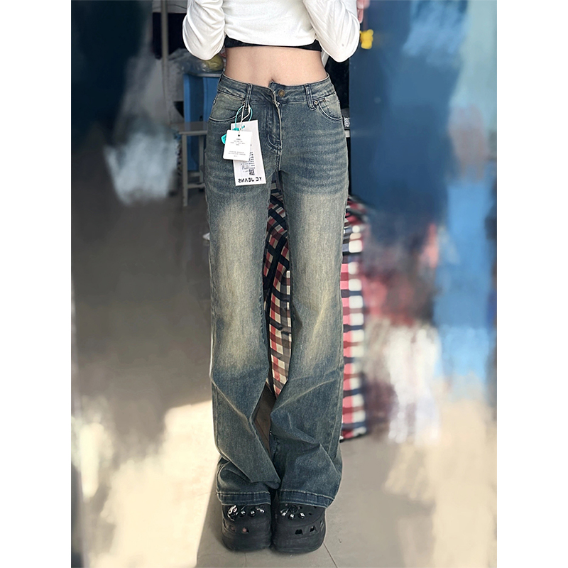 Vintage-Style High-Waisted Flared Jeans for Women - Summer Slim-Fit Stretchy Bell-Bottom Pants
