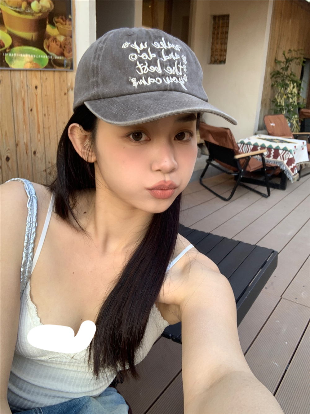 Vintage Washed Letter Embroidery Baseball Cap - Casual Wide-Brim Duckbill Hat for Women, Men, and Couples, Trendy 90s Style