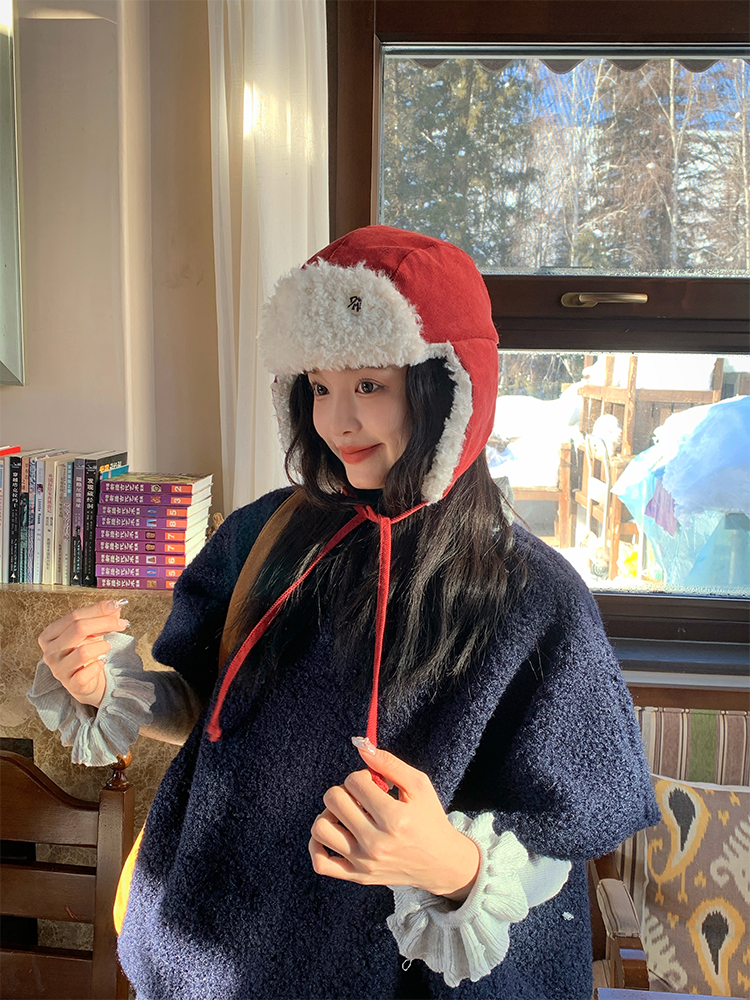Warm Northeastern Lei Feng Hat for Women - 2025 Winter Ear-Protecting Design, Flattering Fit, Stylish and Cozy for Cold Weather