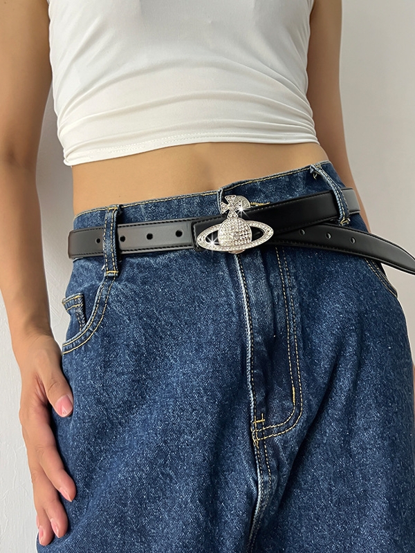 Women's Double-Sided Genuine Leather Decorative Belt for Skirts and Pants â€“ Versatile Fashion Accessory, Perfect for 90s and Y2K Styles